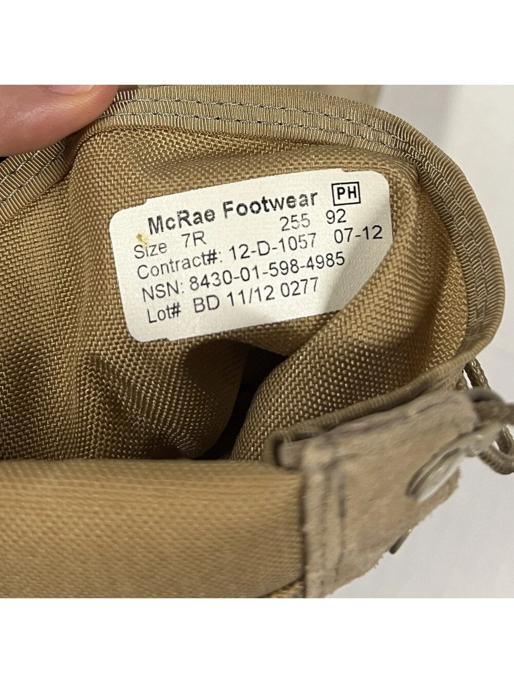 McRae Footwear Mens Tan Suede Vibram Military Combat Boots Size 7R